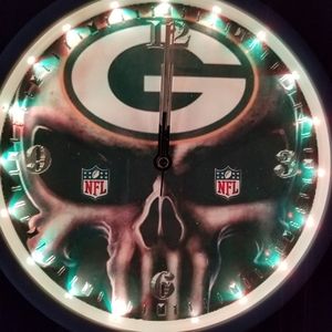 Greenbay packers led lights clock